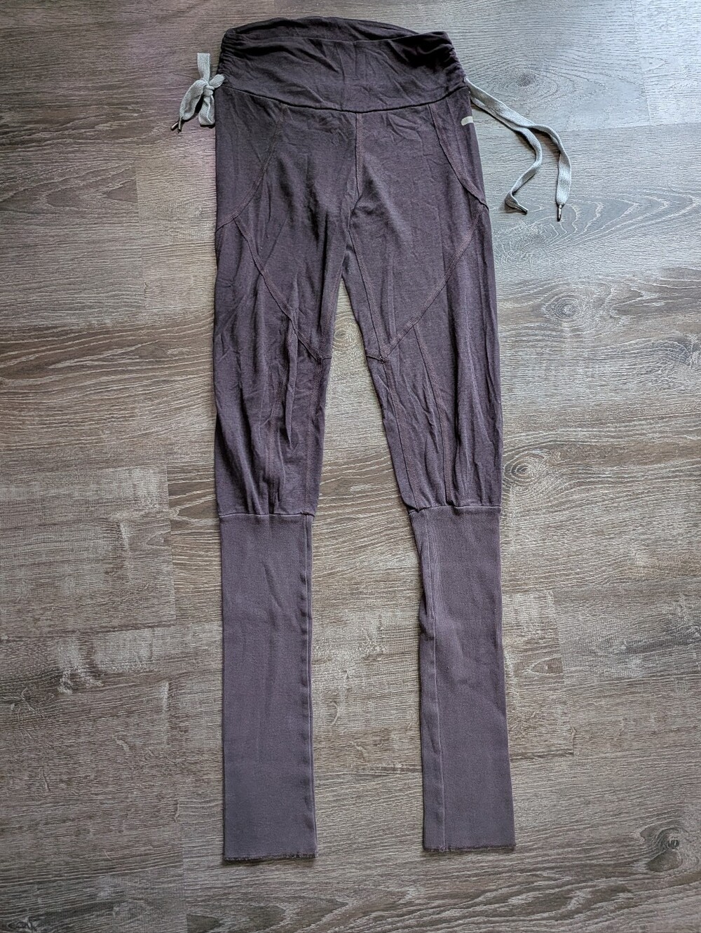 Stella McCartney Adidas gray leggings with tie waist sz. Sm #activewear #yoga